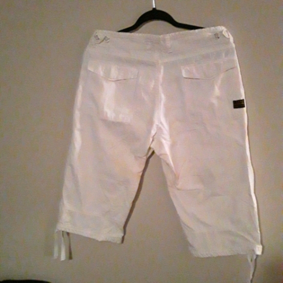 Point Zero Womens Plus Sized Cargo Type Capris - Picture 5 of 13